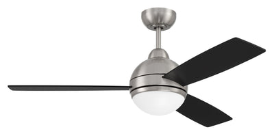 Antique Hardware 48" Keen in Brushed Polished Nickel w/ Flat Black/Greywood Blades Accessory