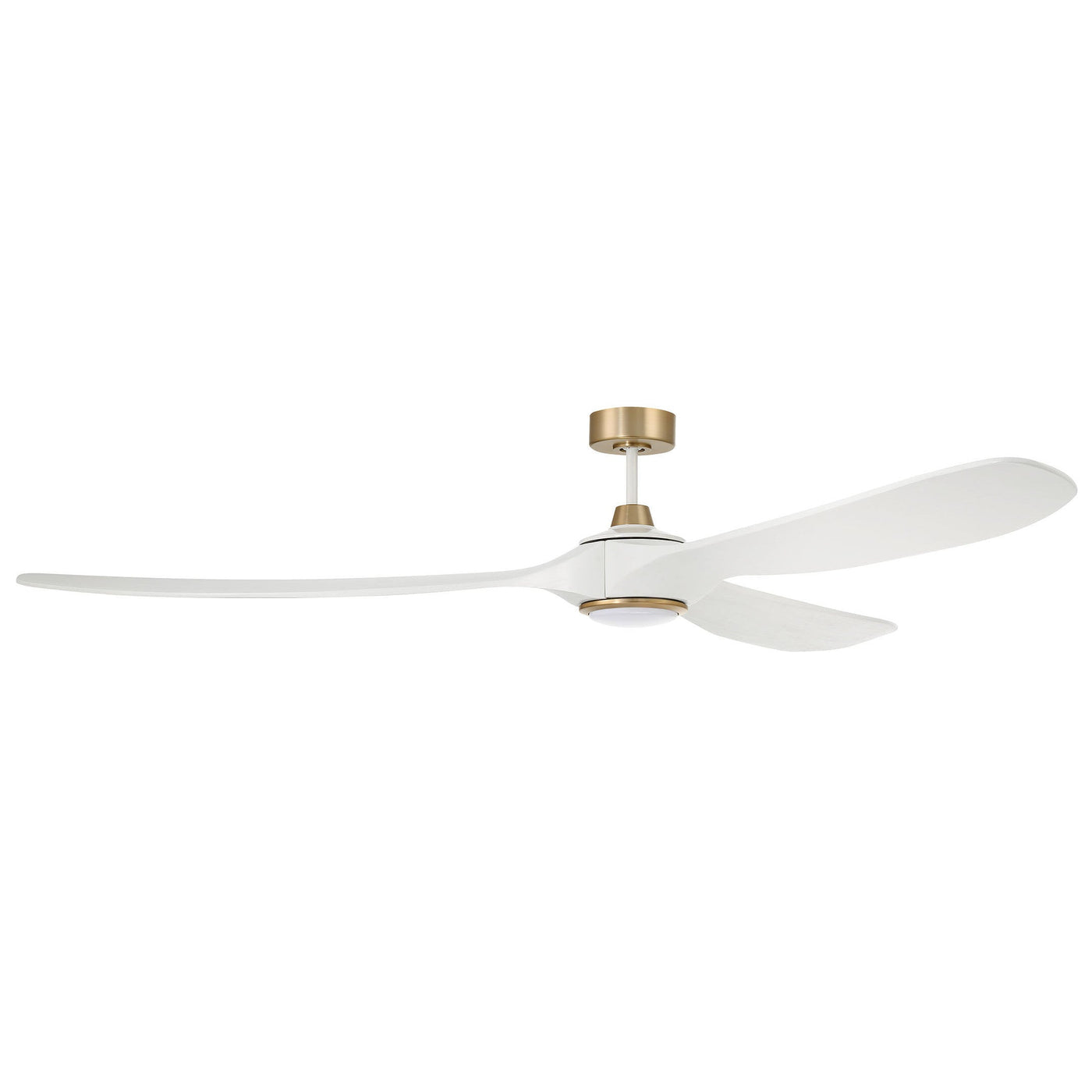 Antique Hardware 84" Envy in White/Satin Brass w/ White Blades Accessory
