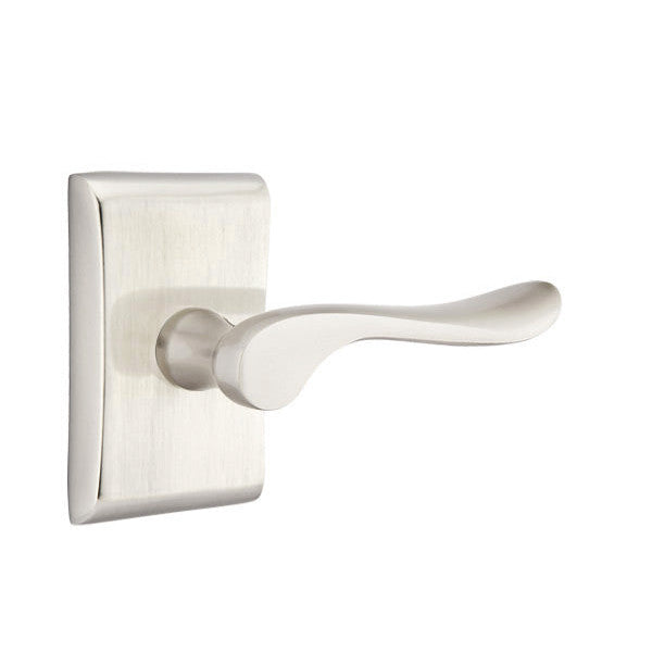 Antique Hardware Emtek Solid Brass Luzern Lever With Neos Rosette (Several Finish Options) EMTEK LEVER DOOR KNOB