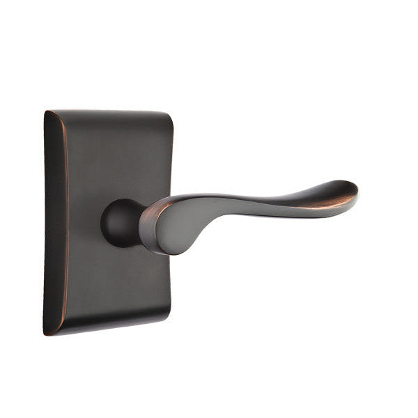 Antique Hardware Emtek Solid Brass Luzern Lever With Neos Rosette (Several Finish Options) EMTEK LEVER DOOR KNOB