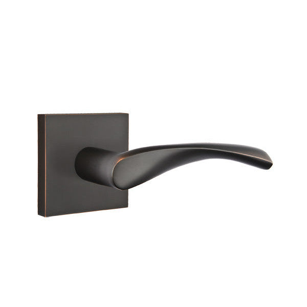 Antique Hardware Emtek Solid Brass Mercury Lever With Square Rosette (Several Finish Options) EMTEK LEVER DOOR KNOB