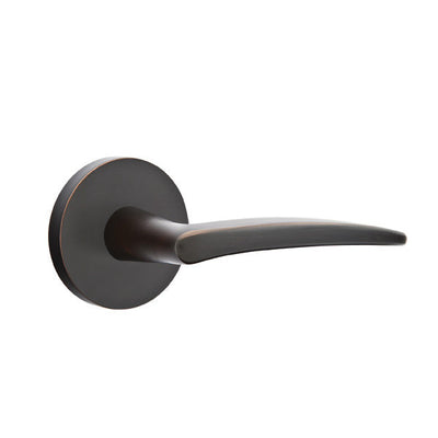 Antique Hardware Emtek Solid Brass Poseidon Lever With Disk Rosette (Several Finish Options) EMTEK LEVER DOOR KNOB