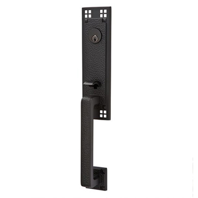 Antique Hardware Arts & Crafts Style Tubular Latch Double Door Entryway Set ENTRYWAY