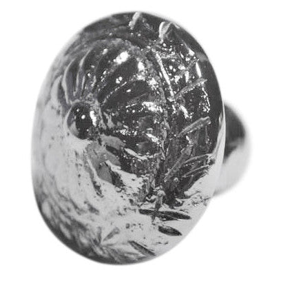 1 Inch Floral Cabinet Knob (Polished Chrome)