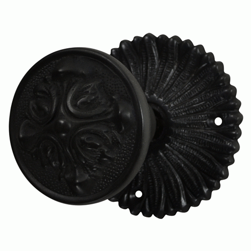 Antique Hardware French Provincial Rosette Door Set with Romanesque Door Knobs (Several Finishes Available) Door Knobs & Handles