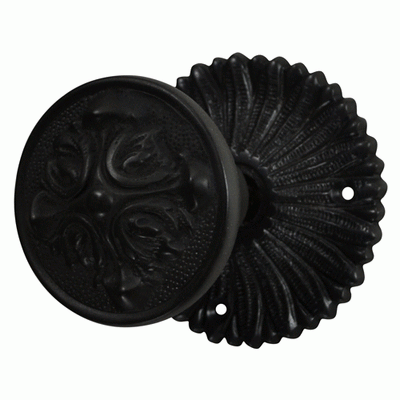 Antique Hardware French Provincial Rosette Door Set with Romanesque Door Knobs (Several Finishes Available) Door Knobs & Handles