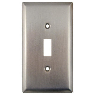 ##Antique Hardware## 4 1/2 Inch Solid Brass Traditional Switch Plate
