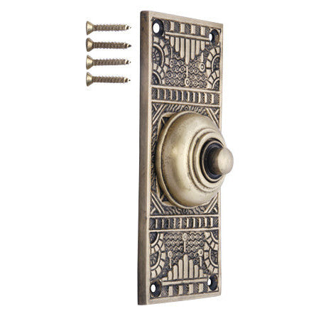 ##Antique Hardware## Solid Brass Eastlake Style Door Bell