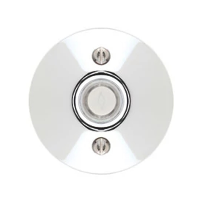 Antique Hardware Emtek 2457 Doorbell Button With Modern Rosette Door Bells & Chimes