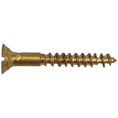 Antique Hardware 7/8 Inch Solid Brass Wood Screw SCREW-WOOD
