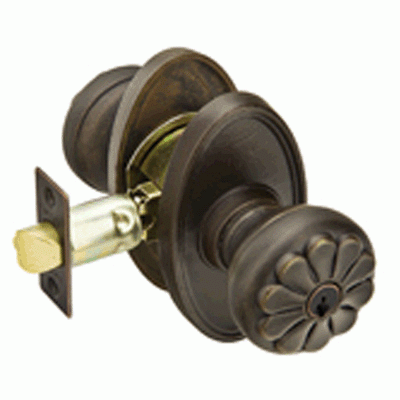 Antique Hardware Emtek Solid Brass Petal Key In Door Knob with #13 Rosette (Several Finish Options) EMTEK DOOR KNOB