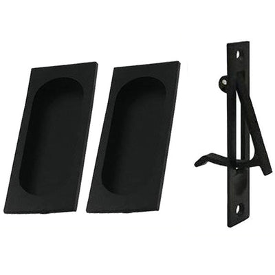 ##Antique Hardware## Square Style Single Pocket Passage Style Door Set (Several Finishes Available)