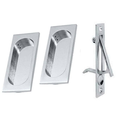 ##Antique Hardware## Square Style Single Pocket Passage Style Door Set (Several Finishes Available)