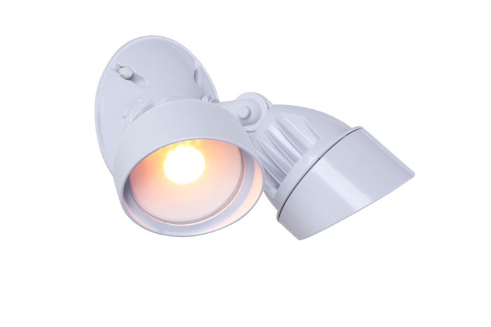 ##Antique Hardware## 2 Light Outdoor LED Flood in White