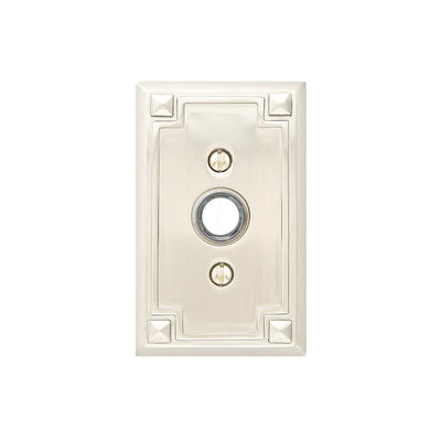 Antique Hardware Emtek 2451 Doorbell Button With Arts & Craft Rosette Door Bells & Chimes