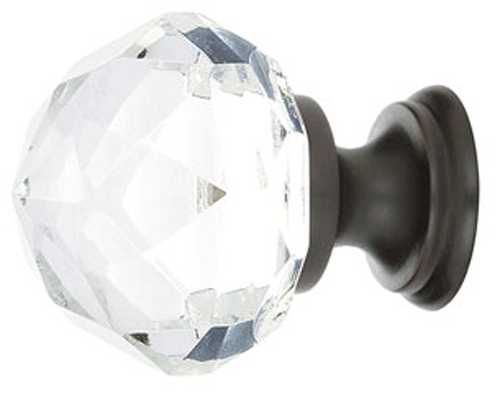##Antique Hardware## 1 Inch Crystal Glass Diamond Cabinet & Furniture Knob