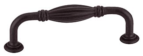 Antique Hardware 10 5/8 Inch (10 Inch c-c) Tuscany Bronze Fluted Fixed Pull CABINET PULL