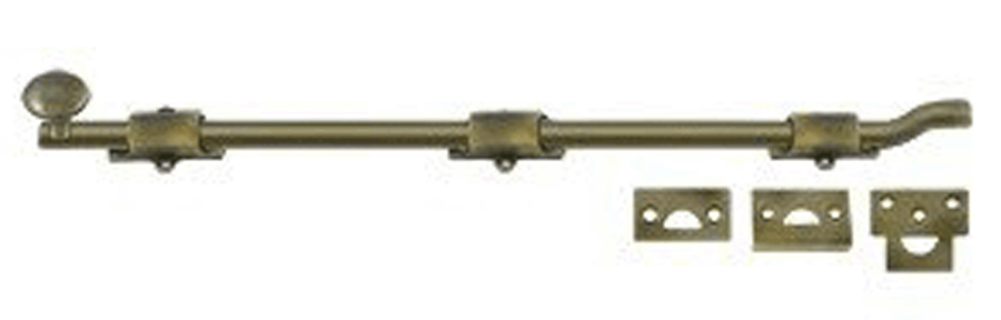 Antique Hardware 18 Inch Deltana Offset Heavy Duty Surface Bolt SURFACEBOLT