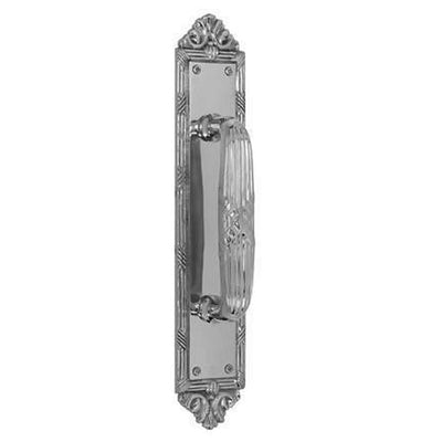 Antique Hardware 13 3/4 Inch Solid Brass Ribbon & Reed Door Pull (Several Finishes Available) ANTIQUE DOOR PULLS