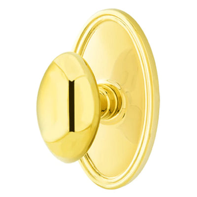 Antique Hardware Emtek Solid Brass Egg Door Knob Set With Oval Rosette EMTEK DOOR KNOB
