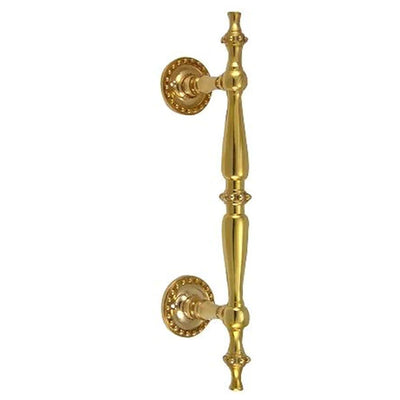 Antique Hardware 9 3/4 Inch Solid Brass Estate Beaded Handle DOOR PULL