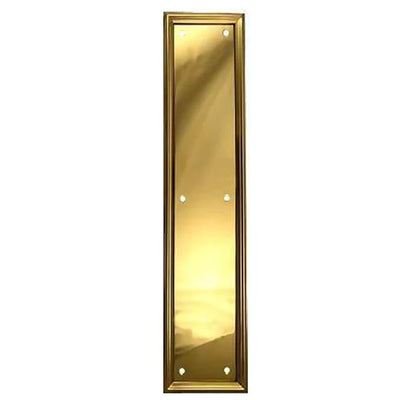 Antique Hardware 15 Inch Solid Brass Framed Push Plate Door Push Plates