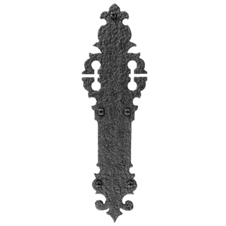 Antique Hardware 12 Inch Rough Iron Ornate Push Plate Door Push Plates