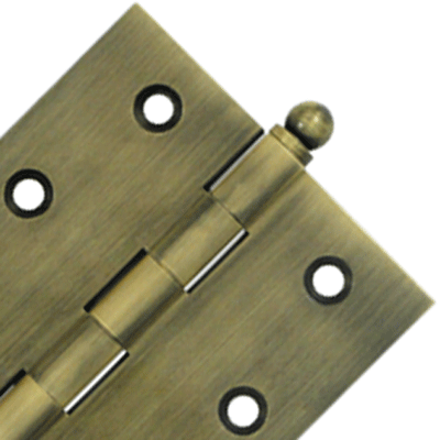 Antique Hardware 2 1/2 Inch x 2 1/2 Inch Solid Brass Cabinet Hinges CABINET HINGE