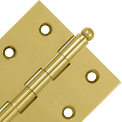 Antique Hardware 2 1/2 Inch x 2 1/2 Inch Solid Brass Cabinet Hinges CABINET HINGE