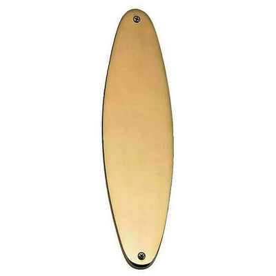 Antique Hardware 11 Inch Solid Brass Traditional Oval Push Plate (Several Finishes Available) Door Push Plates