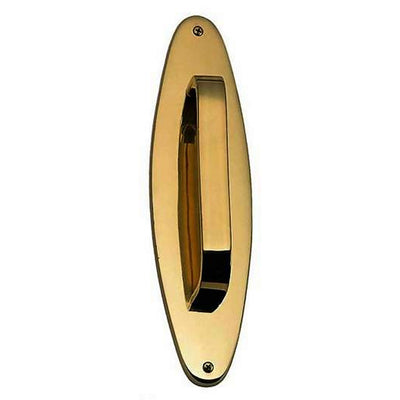 Antique Hardware 11 Inch Traditional Oval Door Pull & Plate Door Hardware