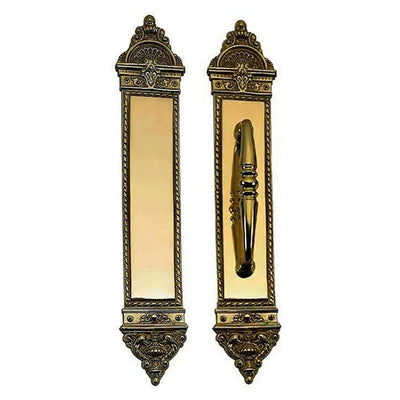 Antique Hardware 16 1/4 Inch European Style Door Pull & Push Plate Set DOOR PUSH AND PULL