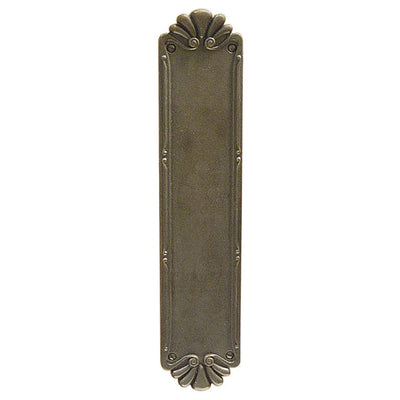 Antique Hardware 14 Inch Solid Brass Lost Wax Petal Push Plate Door Push Plates