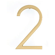 Antique Hardware 7 Inch Tall Modern House Number 2 (Several Finishes) LETTER PLAQUE