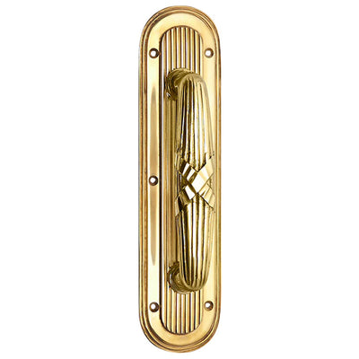 Antique Hardware 10 1/2 Inch Art Deco Style Door Pull and Plate Door Hardware