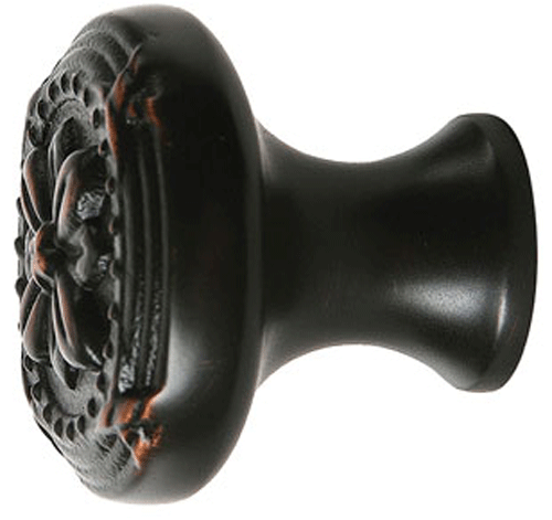 Antique Hardware 1 1/4 Inch Solid Brass Ribbon & Reed Cabinet & Furniture Knob CABINET KNOB