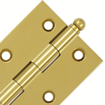 Antique Hardware 3 Inch x 2 Inch Solid Brass Cabinet Hinges HINGE