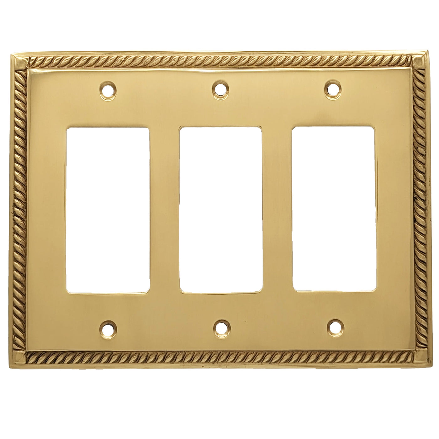 ##Antique Hardware## English Georgian Roped Wall Plate (Several Finishes Available)
