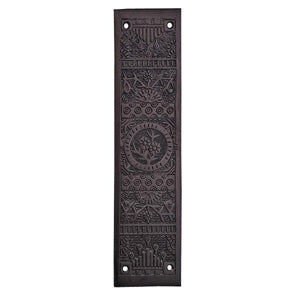 Antique Hardware 11 1/4 Inch Eastlake Solid Brass Push Plate Door Push Plates
