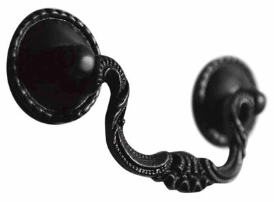 Antique Hardware 4 1/4 Inch Beaded Victorian Bail Pull with Beaded Mounts (Oil Rubbed Bronze Finish) drop drawer pull