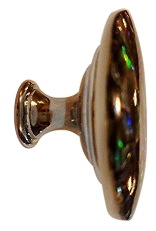 Antique Hardware 1 5/8 Inch Diameter Authentic Abalone Shell Oversized Cabinet or Furniture Knob CABINET KNOB