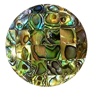 Antique Hardware 1 5/8 Inch Diameter Authentic Abalone Shell Oversized Cabinet or Furniture Knob CABINET KNOB