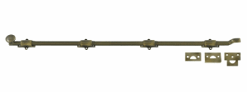 Antique Hardware 42 Inch Deltana Offset Heavy Duty Surface Bolt SURFACEBOLT