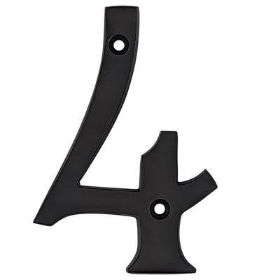 Antique Hardware 4 Inch Tall House Number 4 ADDRESS PLAQUE