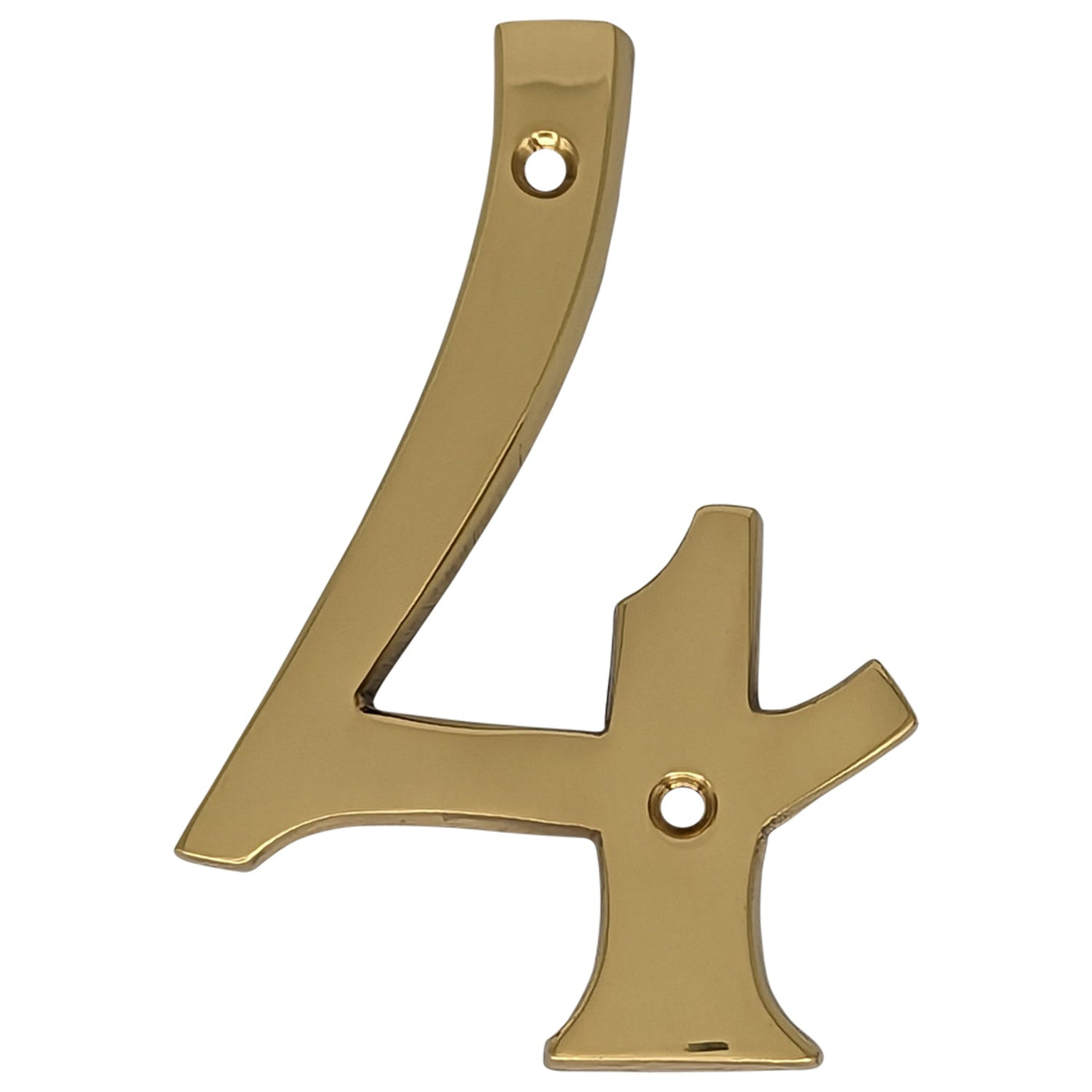 Antique Hardware 4 Inch Tall House Number 4 ADDRESS PLAQUE