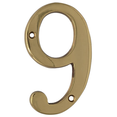 Antique Hardware 4 Inch Tall House Number 6 or 9 ADDRESS PLAQUE