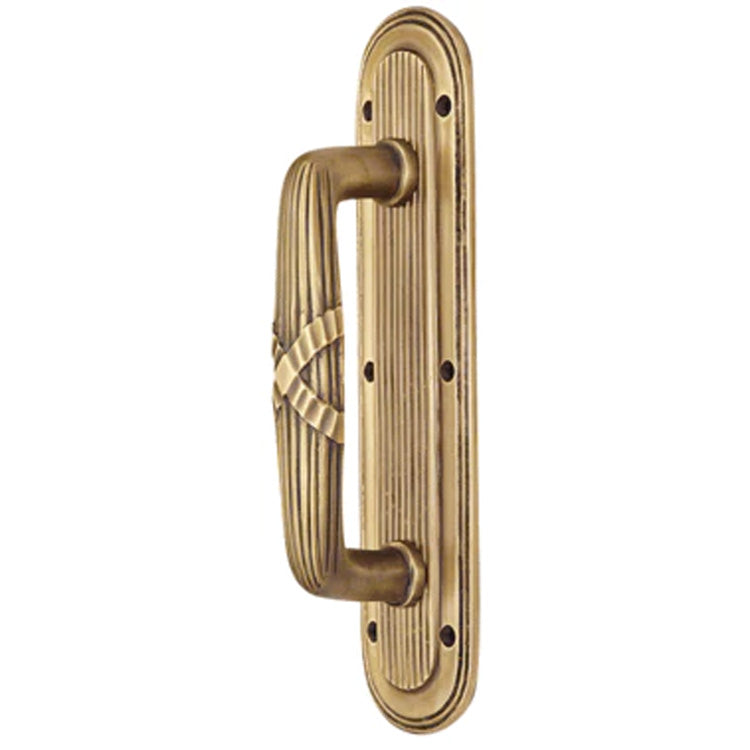 Antique Hardware 10 1/2 Inch Art Deco Style Door Pull and Plate Door Hardware