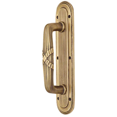 Antique Hardware 10 1/2 Inch Art Deco Style Door Pull and Plate Door Hardware