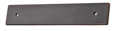 Antique Hardware 5 1/4 Inch (4 Inch c-c) Solid Brass Art Deco Rectangular Back Plate CABINET PULL