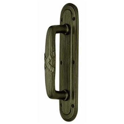 Antique Hardware 10 1/2 Inch Art Deco Style Door Pull and Plate Door Hardware